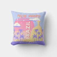 Rio de Janeiro Brazil Travel Art Blue Poster