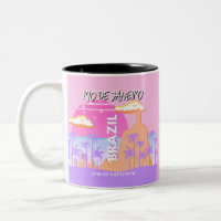 Rio de Janeiro Brazil Travel Art Pink Poster