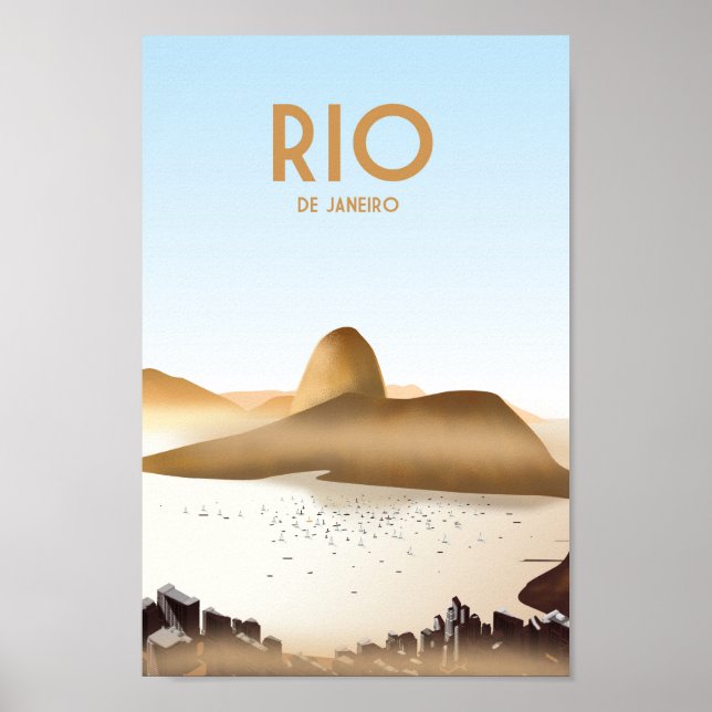 Rio de janeiro BrazilTravel Poster copa cabana (Front)