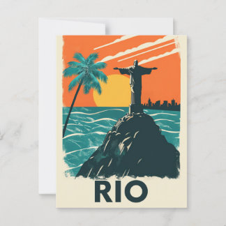 Rio de Janeiro Brésil Christ rédempteur carte post