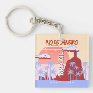 Rio de Janeiro Brésil Travel Art Retro Poster