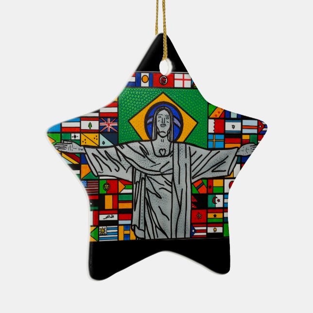 Rio de janeiro ceramic ornament (Right)