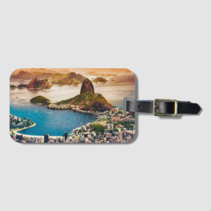 Rio de Janeiro cityscape photo Luggage Tag
