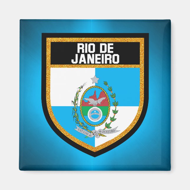 Rio de Janeiro Flag Magnet (Front)