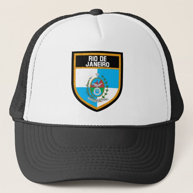 Rio de Janeiro Flag Trucker Hat (Front)