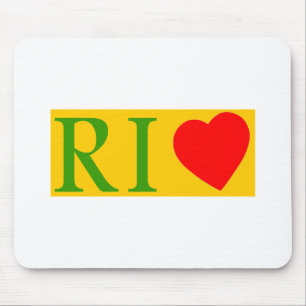 Rio de janeiro love mouse pad