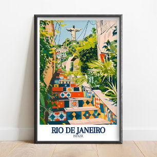 Rio De Janeiro Poster - Selarón Staircase Print -