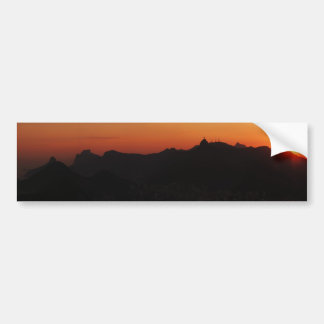 Rio de Janeiro Sunset Bumper Sticker