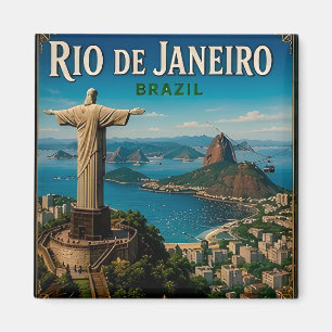 🗺️ Rio De Janeiro Travel Bucket List Adventure 🗺 Magnet