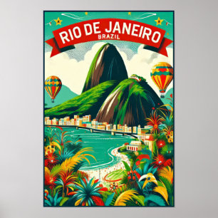 Rio de Janeiro: Vibrant Colours of Brazil Poster