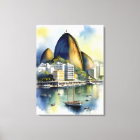 Rio De Janeiro watercolor art
