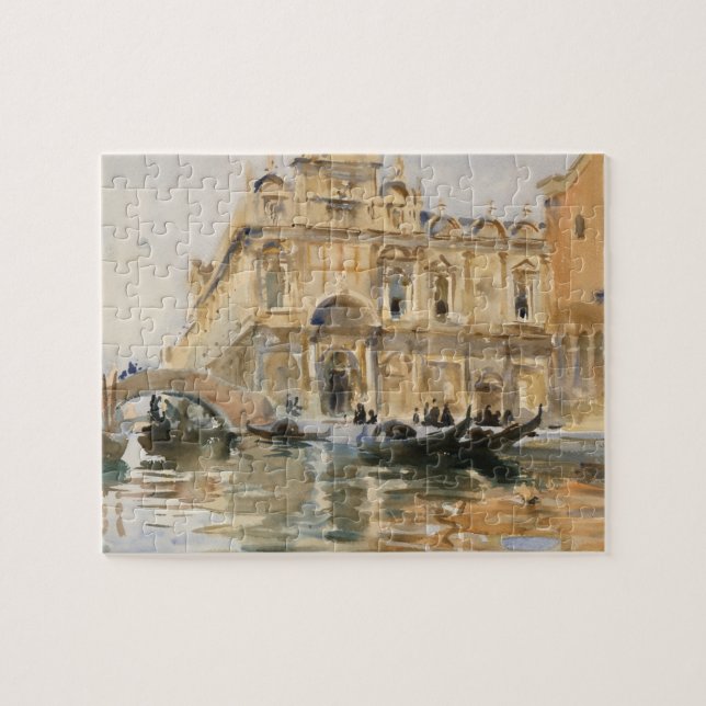 Rio dei Mendicanti, Venice by John Singer Sargent Jigsaw Puzzle (Horizontal)