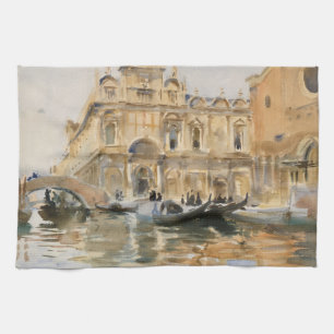 Rio dei Mendicanti, Venice by John Singer Sargent Kitchen Towel