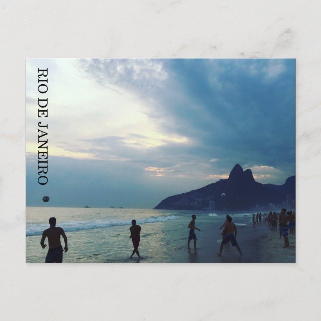 rio futbol sunset postcard (Front)