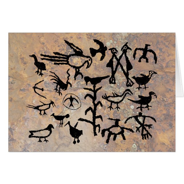 Rio Grande Bird Petroglyphs (Front Horizontal)