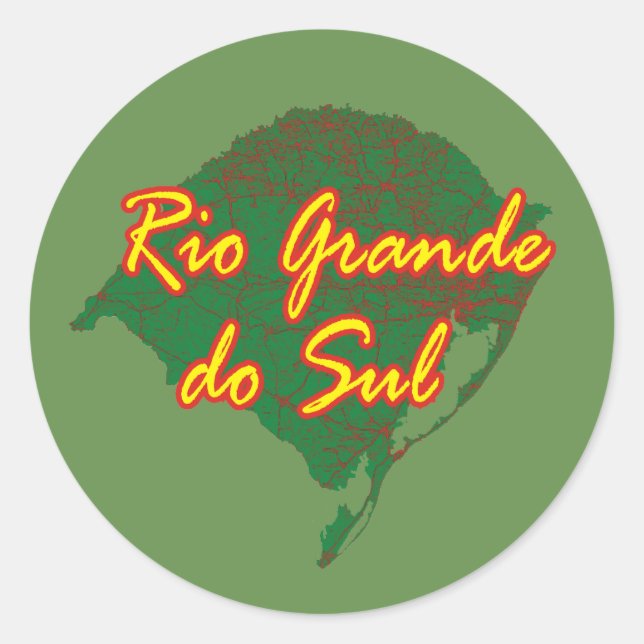 Rio Grande do Sul Classic Round Sticker (Front)