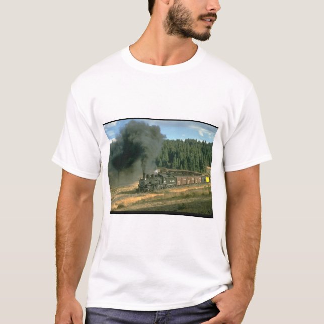 Rio Grande freight rounds_Steam Trains T-Shirt (Front)