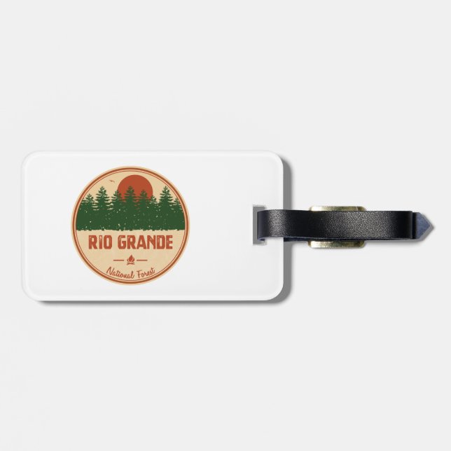 Rio Grande National Forest Luggage Tag (Back Horizontal)
