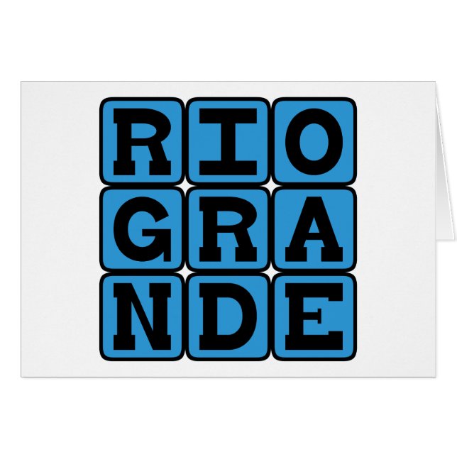 Rio Grande, River in Texas (Front Horizontal)
