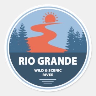 Rio Grande Wild and Scenic River Classic Round Sticker