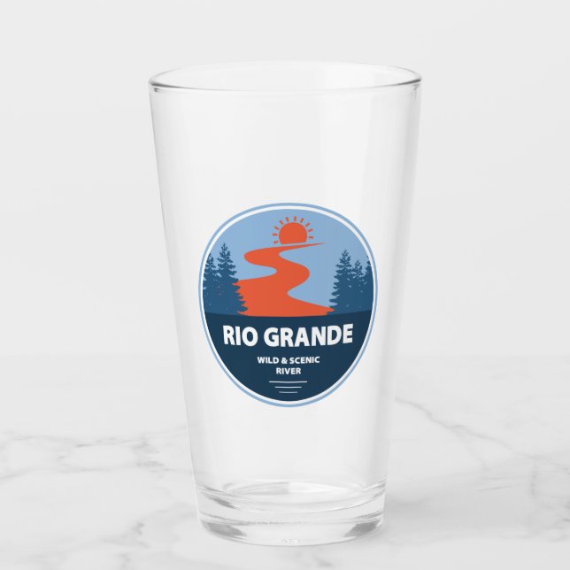 Rio Grande Wild and Scenic River Glass (Front)