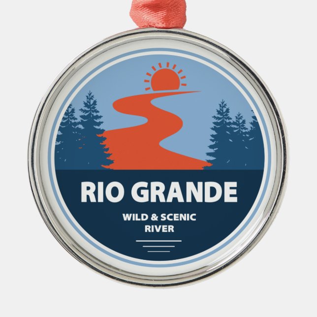Rio Grande Wild and Scenic River Metal Ornament (Front)
