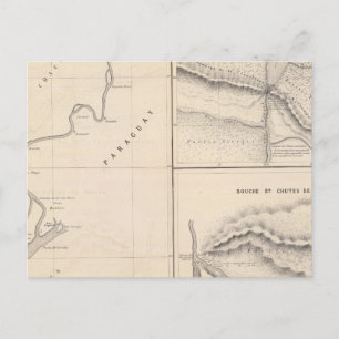 Rio Paraguay chutes, Rio Parana in Iguazu Postcard