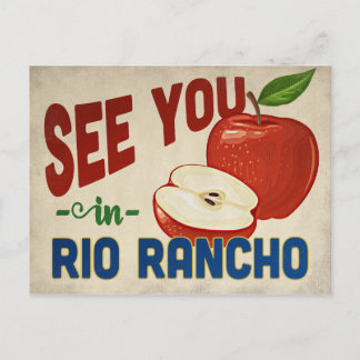 Rio Rancho New Mexico Apple - Vintage Travel Postcard