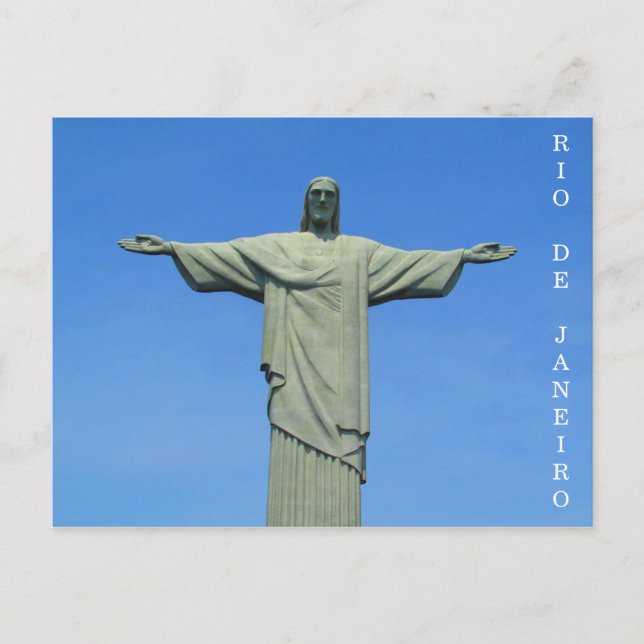 rio redeemer statue postcard (Front)