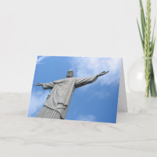 rio statue holiday card