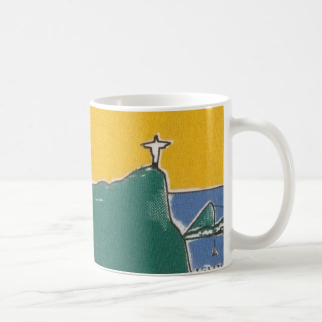 RiodeJaneiro RJ Brazil green and yellow Coffee Mug (Right)