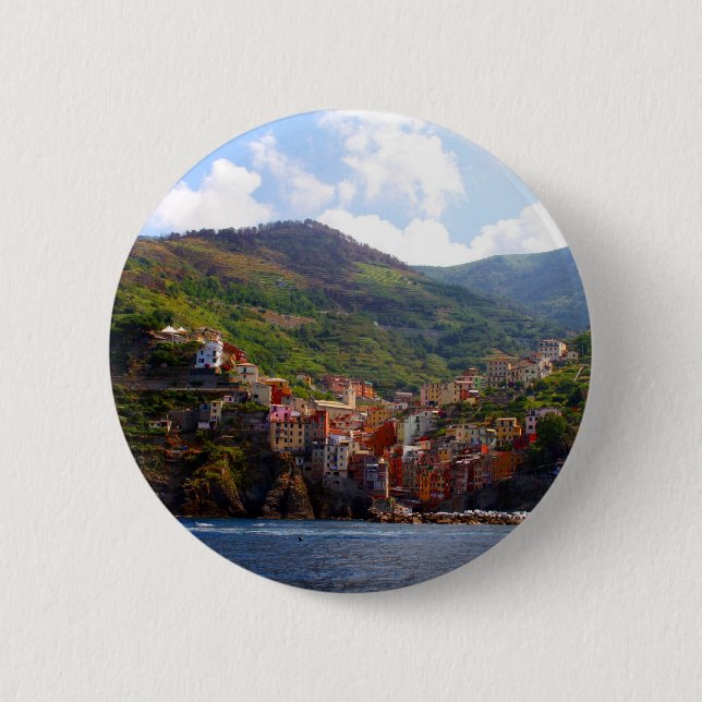 riomaggiore 2 inch round button (Front)