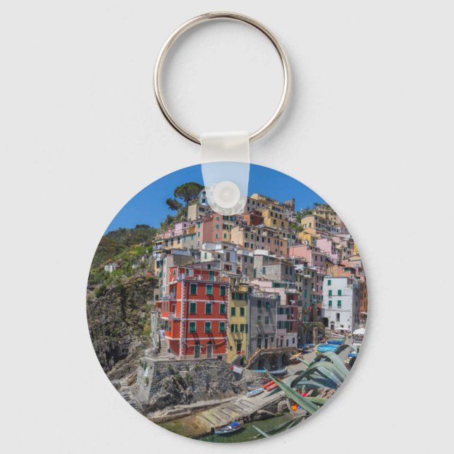 Riomaggiore Cinque Terre Liguria Italy Keychain (Front)