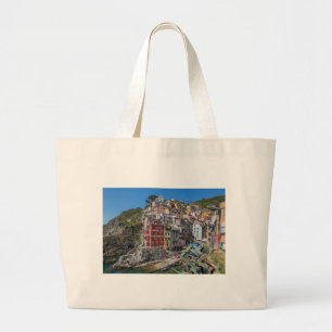 Riomaggiore Cinque Terre Liguria Italy Large Tote Bag
