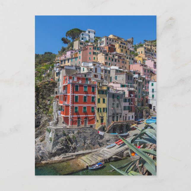 Riomaggiore Cinque Terre Liguria Italy Postcard (Front)