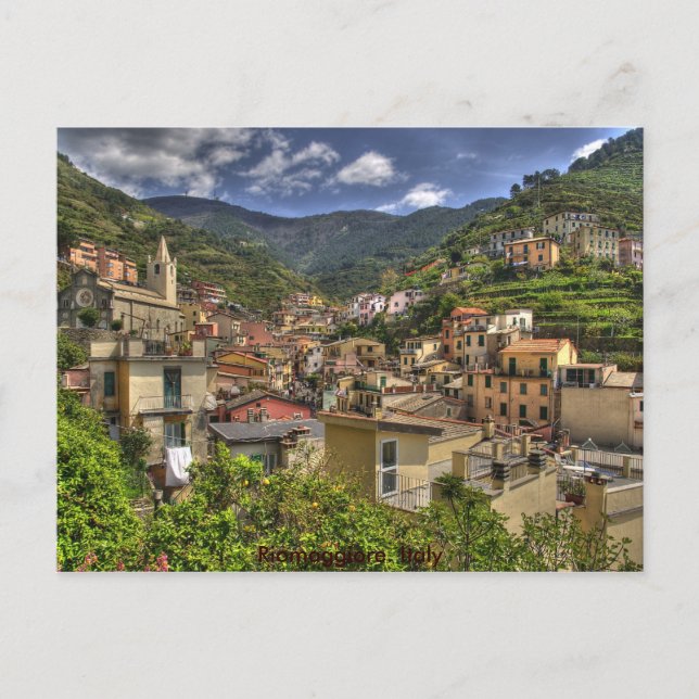 Riomaggiore. Italy travel Postcard (Front)