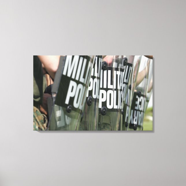 Riot control formation canvas print (Front)