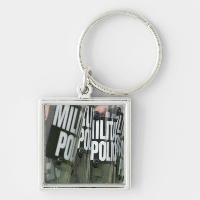 Riot control formation keychain (Front)