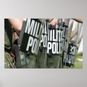 Riot control formation poster