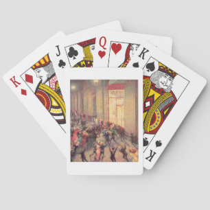 Riot in the Galleria, 1909 (oil on canvas) Playing Cards