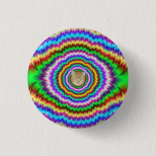 Riot of Colour Eye Teaser 1 Inch Round Button
