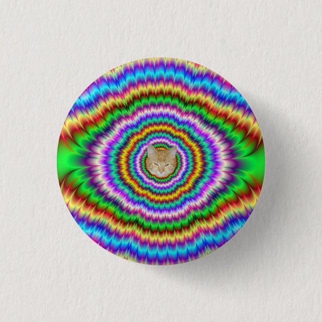 Riot of Colour Eye Teaser 1 Inch Round Button (Front)