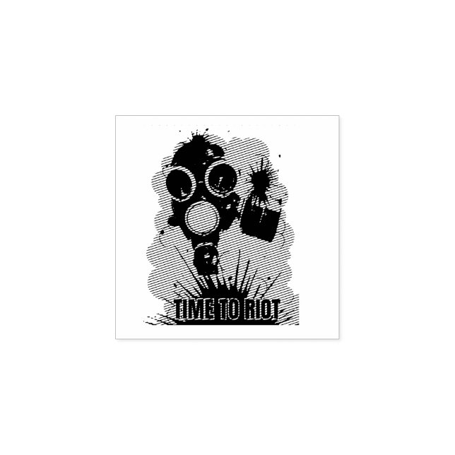 Riot Time Rubber Stamp (Imprint)
