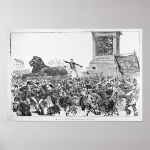 Riots in the West End of London Poster