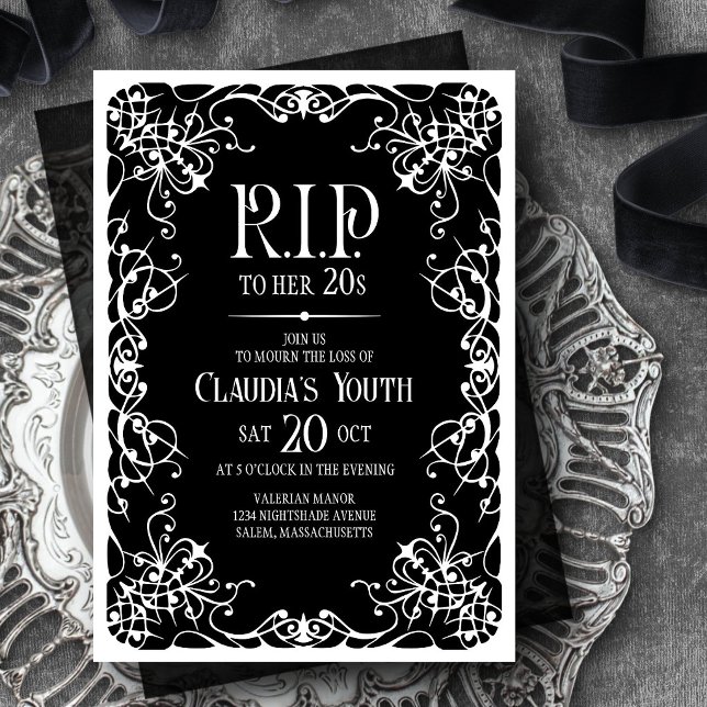 RIP 20s 30s 40s Birthday Invitation (Creator Uploaded)