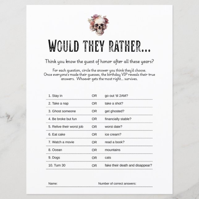 RIP 20s Party Jeu, ils préfèrent feuille de jeu (Devant)