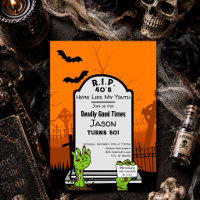 RIP 40s Zombie Horror Halloween 50th Birthday