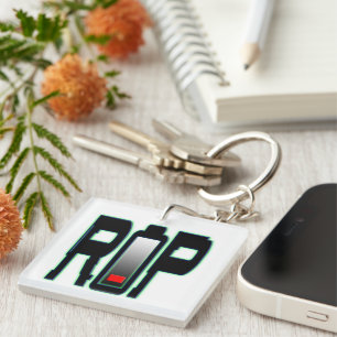 RIP Battery Acrylic Keychain