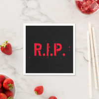 RIP black red blood typography funny Halloween