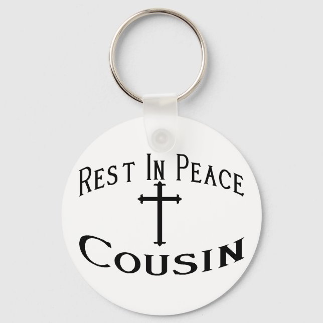 RIP Cousin Keychain (Front)